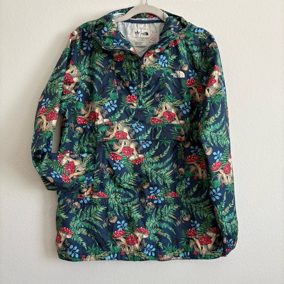 The North Face Women’s Fanorak Mushroom Hooded Pullover Windbreaker- size M - Picture 2 of 14